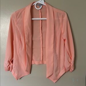 Chic Coral Blazer